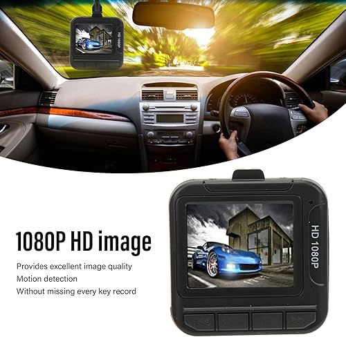 Miniatura 2 de Dash Cam 1080P Grabadora de conducción de automóvil, pantalla a color de 1.6 pulgadas, grabación DVR para coche, detección de movimiento, grabación