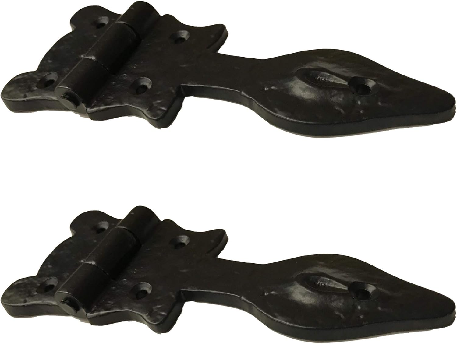 (10) 6" - Turtle Spear Decorative Iron Hinge - DS-115 - Antique Style Iron Hinge for Doors, Gates, cabinets, barn Door Hinges