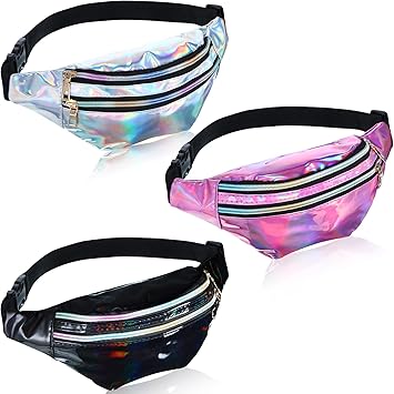 silver fanny pack amazon