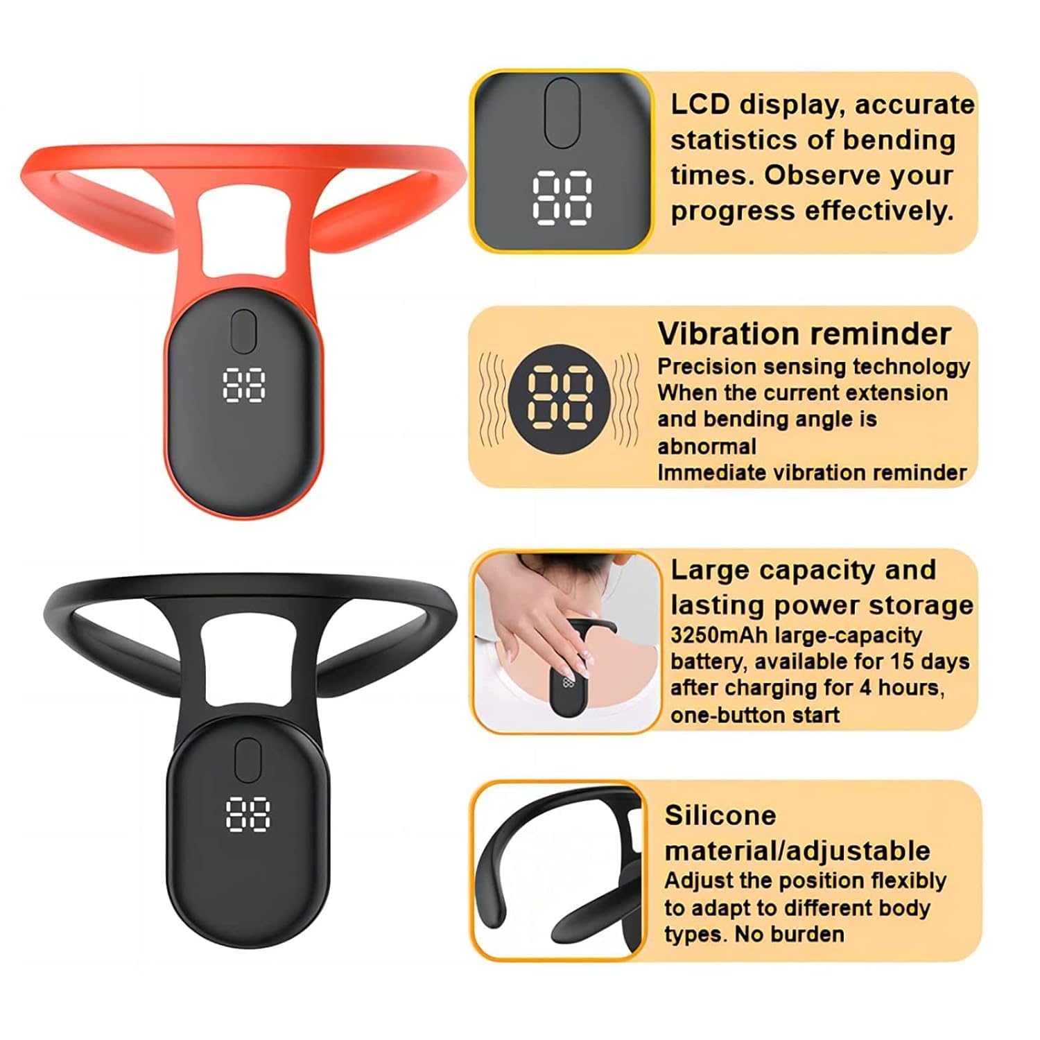 Adium Soothing Neck Instrument, Lymphatic Drainage Device for Neck, Portable Neck Lymphatic Massager, Body Shaping Pose Reminder for Correct Posture, Belt Relief Massage Device for Adult Adium Soothing Neck Instrument, Lymphatic Drainage Device for Neck, Portable Neck Lymphatic Massager, Body Shaping Pose Reminder for Correct Posture, Belt Relief Massage Device for Adult