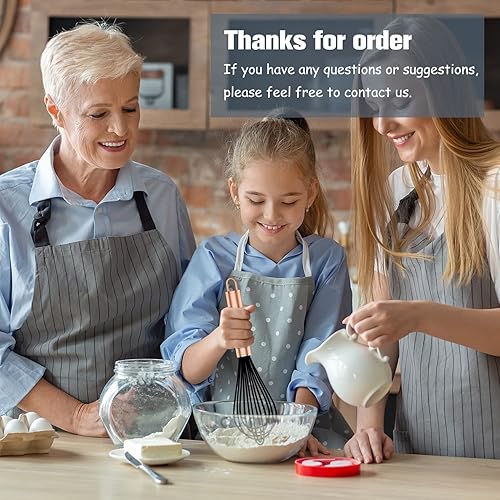 Miniatura 5 de OYV Batidor de goma, batidores profesionales de lujo para cocinar antiarañazos, acero inoxidable y silicona Wisk, herramienta de silicona para