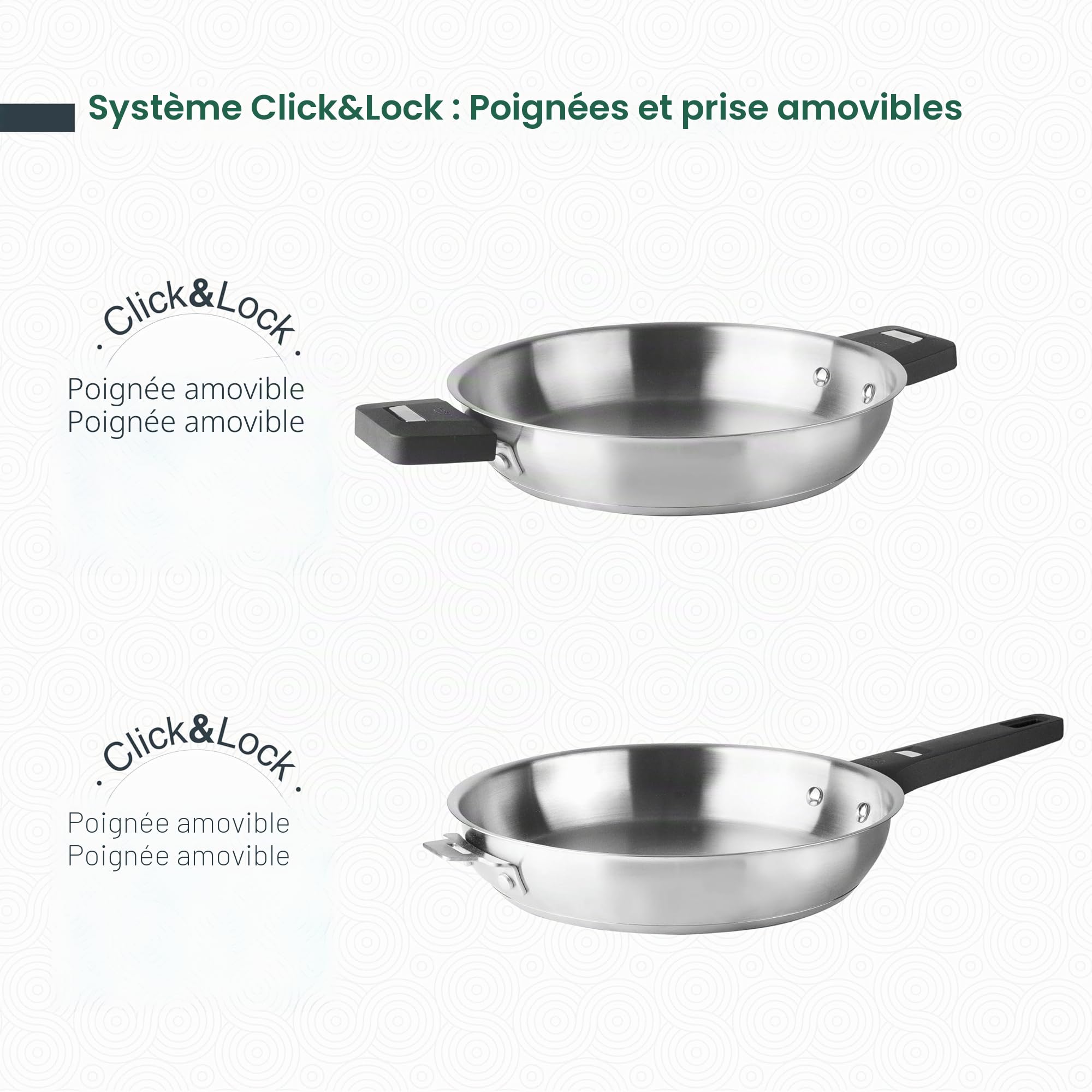 Lacor 56732 - Corps pour Poêle Combi, Acier inoxydable 18/10, finition I... | Fabriqué en acier inoxydable de qualité alimentaire; haute résistance à la corrosion et usure quotidienne
