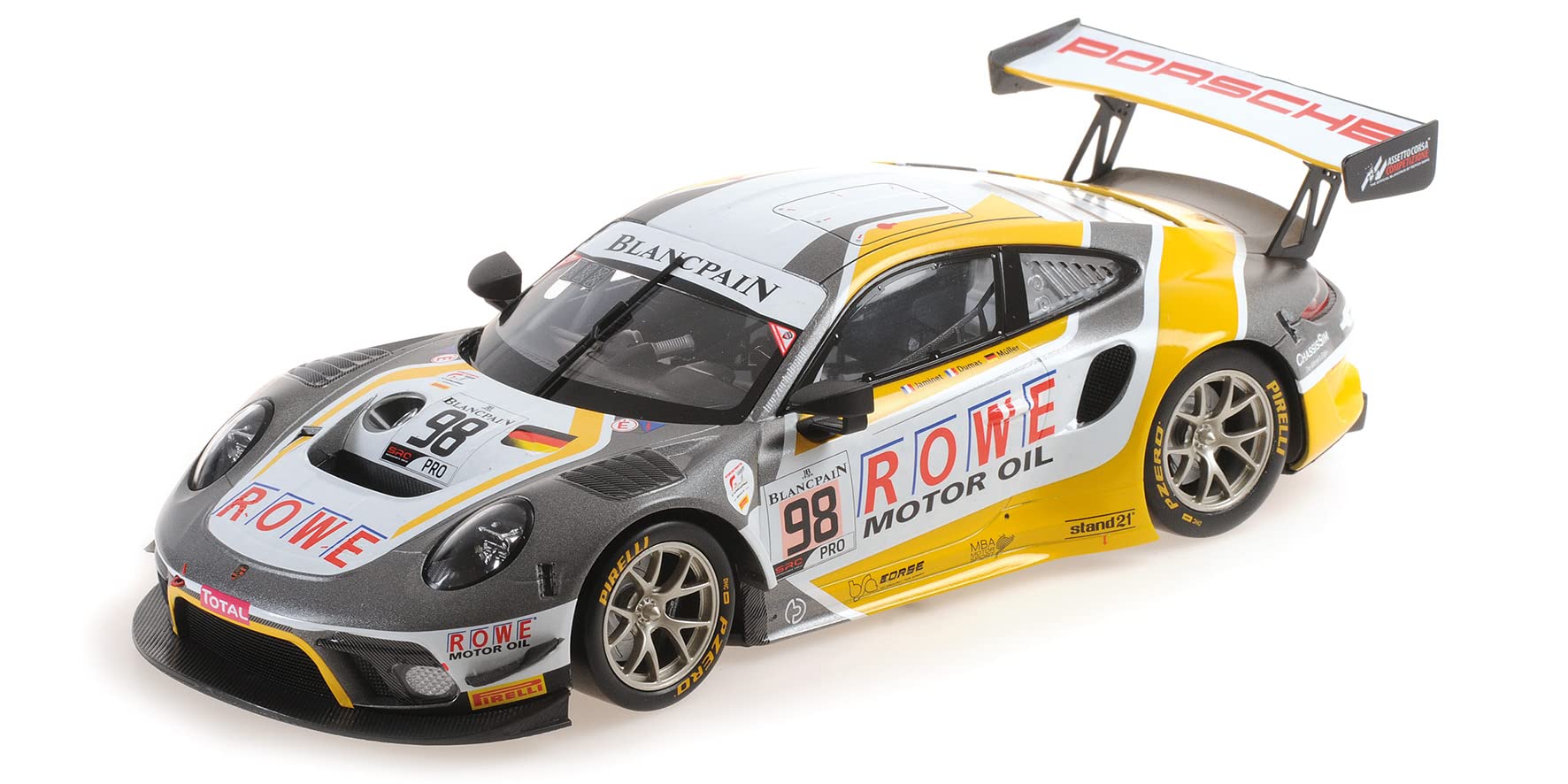 Amazon | ミニチャンプス 1/18 ポルシェ 911 GT3R #98 24時間 スパ 