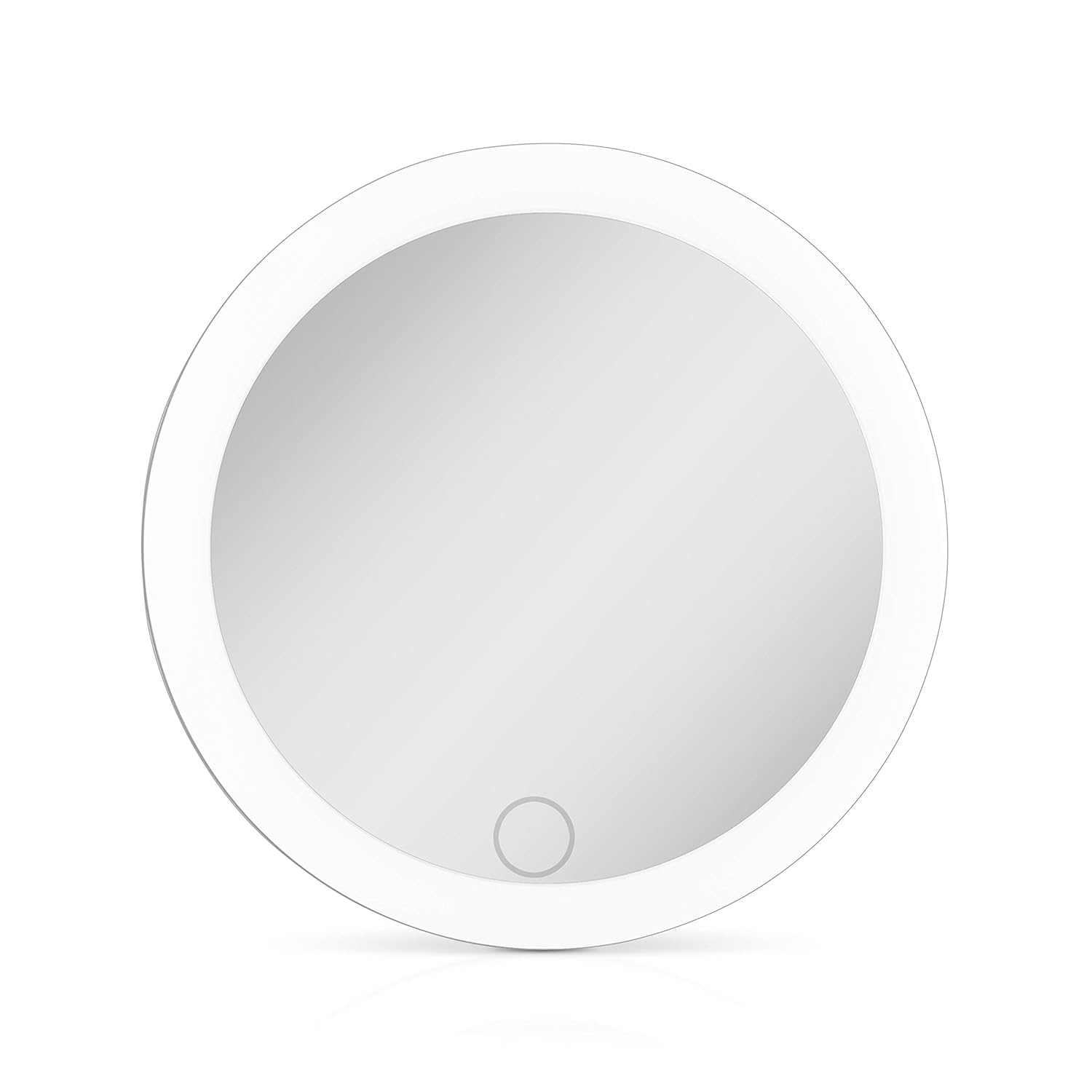 Zadro 4" Round LED Mirror Makeup Travel Mirror with Light Rechargeable Compact Mirror for Purses