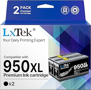 LxTek 950XL インクカートリッジ ブラック 950XL 950 XL交換用 OfficeJet Pro 8600 8610 8620 8100 8630 8660 8640 8615 251DW 271DW(2パック)