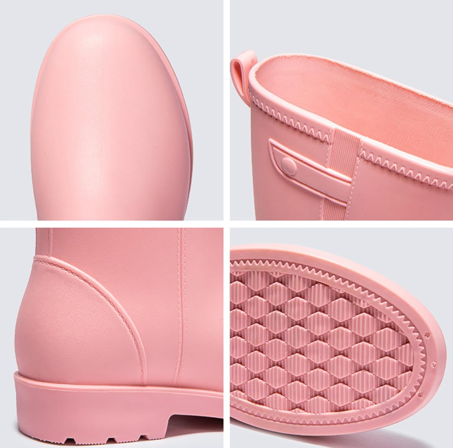 Women Rain Boots Waterproof Mid-calf Boots Outdoor Garden Shoes