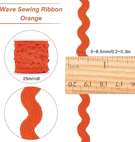 Miniatura 14 de GORGECRAFT 1 rollo de cinta RIC Rac de 27 yardas/82.0 ft para coser con flecos, 0.197 in/0.2 pulgadas para coser flores, boda, fiesta, cinta de Verde