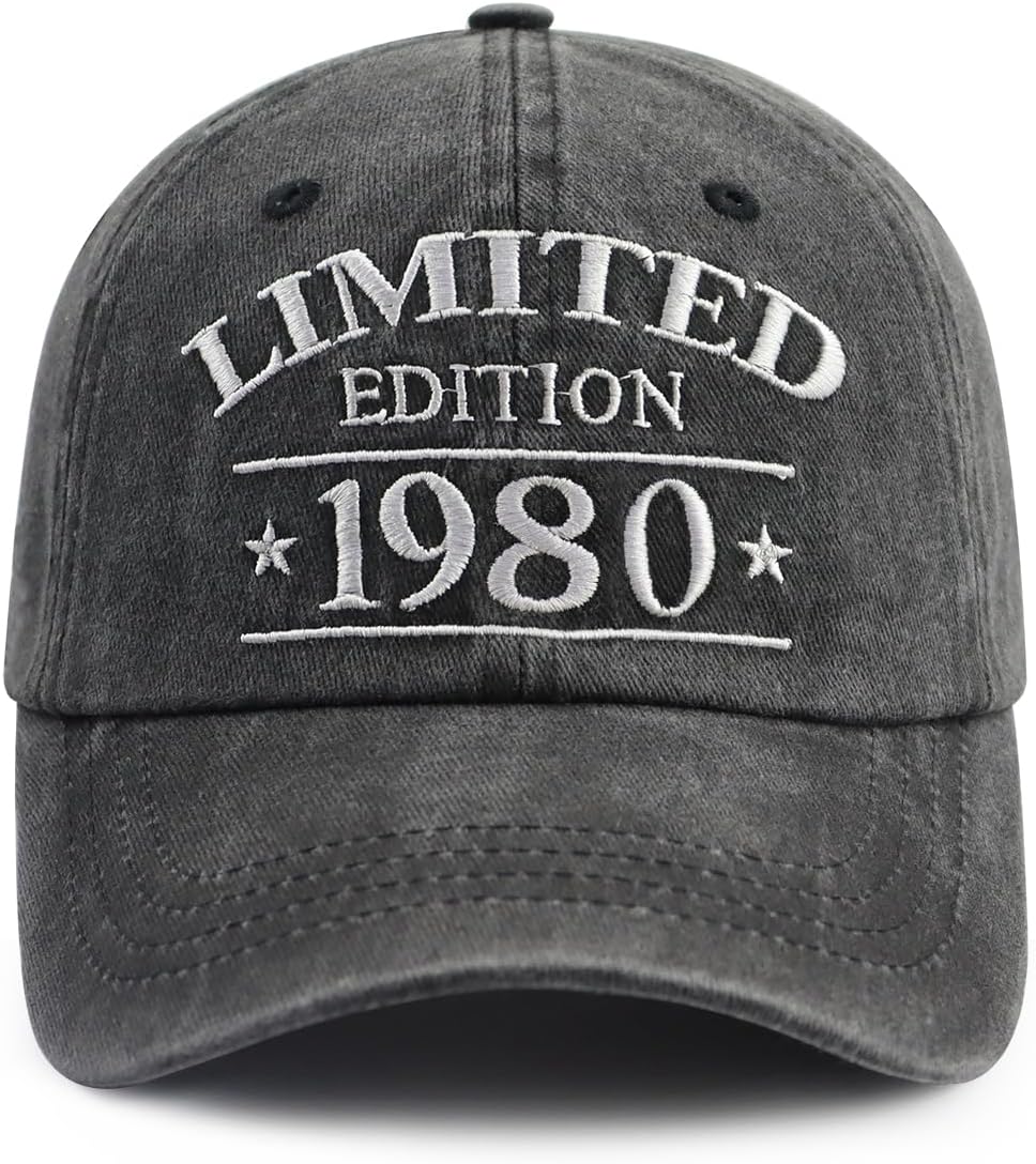 XacaYuerp Limited Edition 1980 1981 1982 1983 1984 1985 1986 1987 1987 1989 Hat, Funny Embroidered Baseball Cap for Women Men