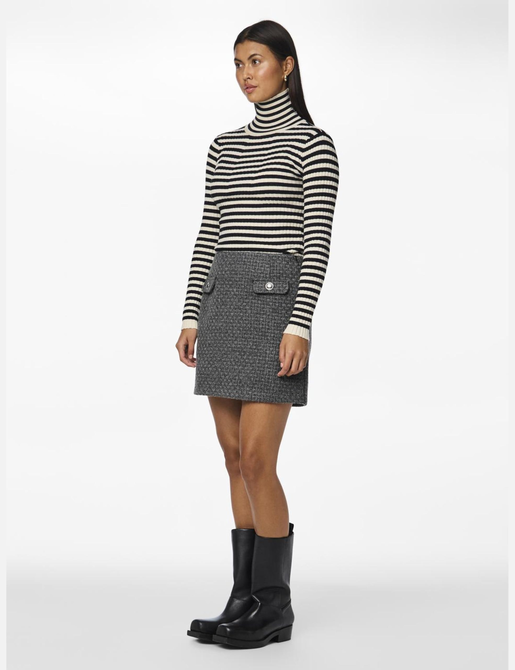 Pieces Pcnua HW - Gonna Corta Boucle Minigonna Donna