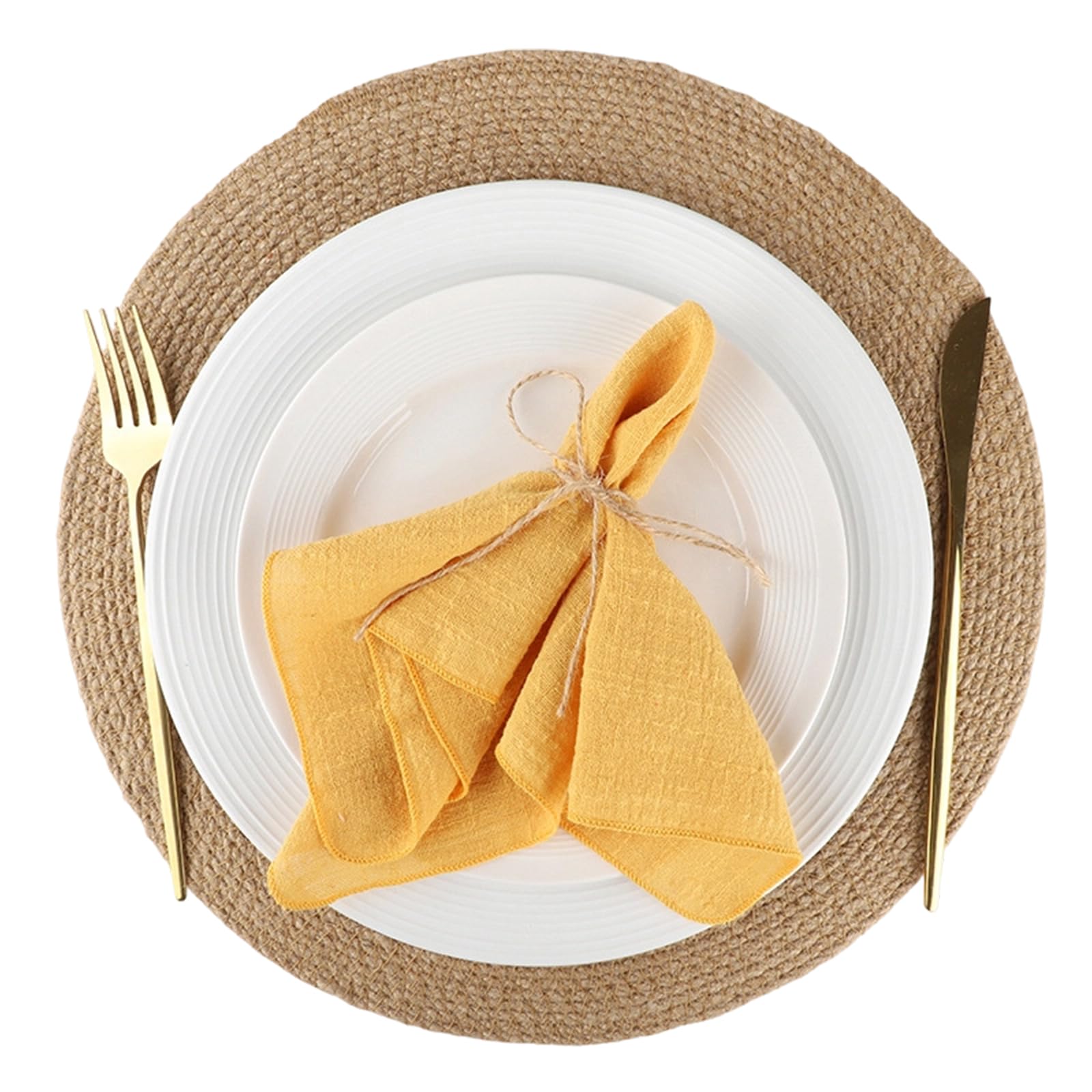 Servilletas de gasa de algodón de 16.5 x 16.5 pulgadas lavables para mesas de restaurante