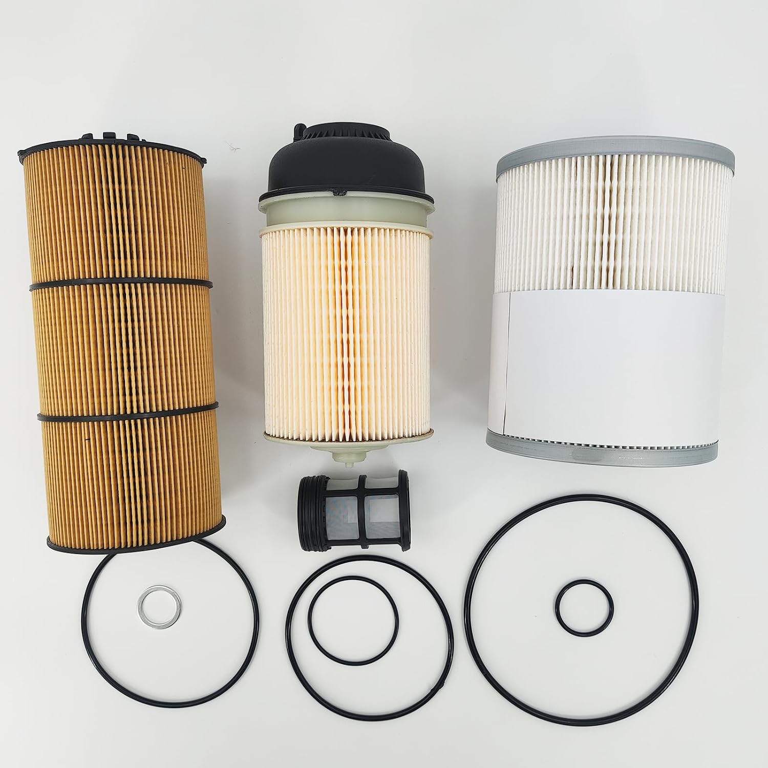 PF9908 Fuel Filter P551005 Oil Filter FS19915 Fuel Filter Kit Compatible with DD13 DD15 DD16 Detroit Diesel Engine Replace WF10103 LF17474 P551063 A4720921205 A000090365 LF5090