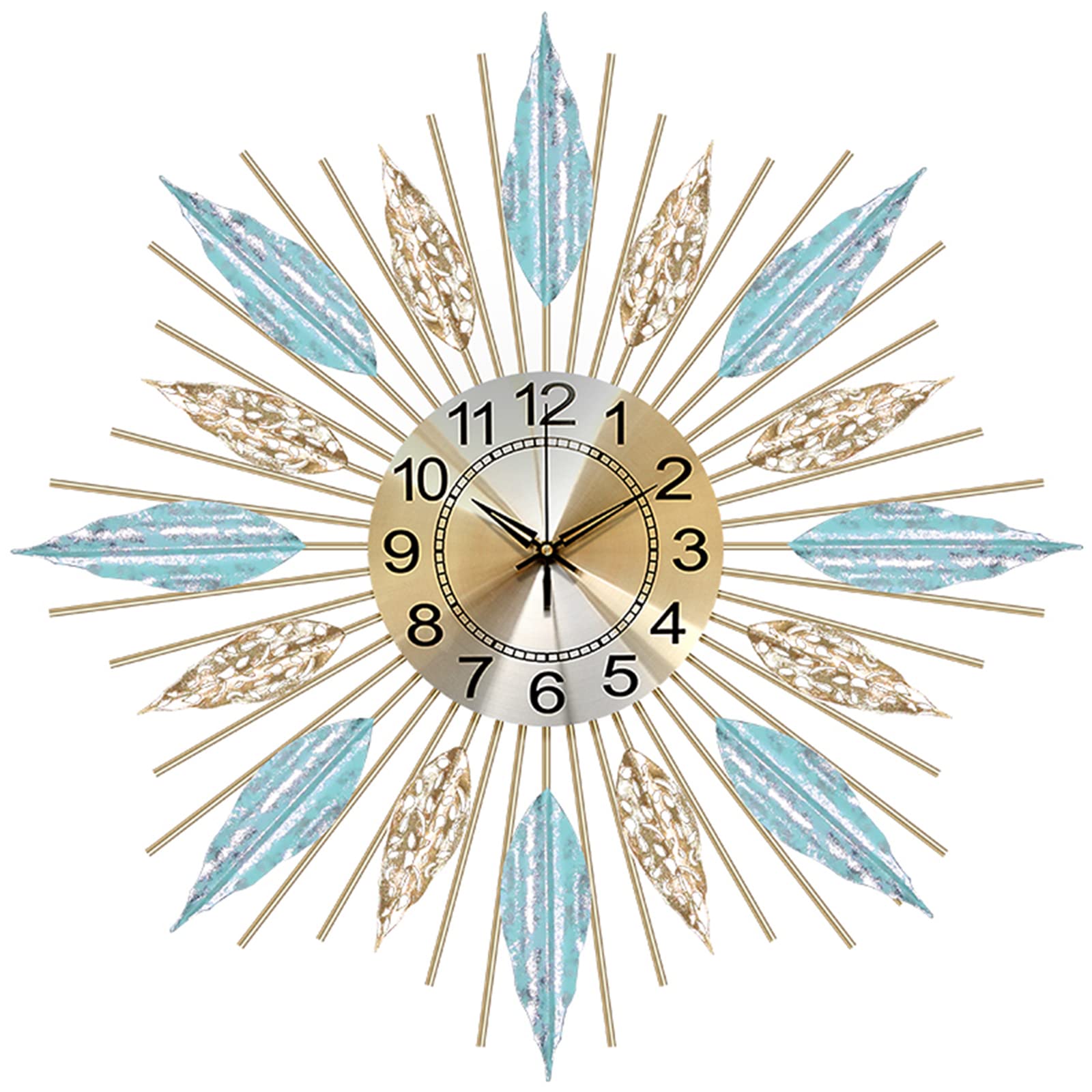 Horloge murale élégante au design artistique et finitions haut de gamme 27"