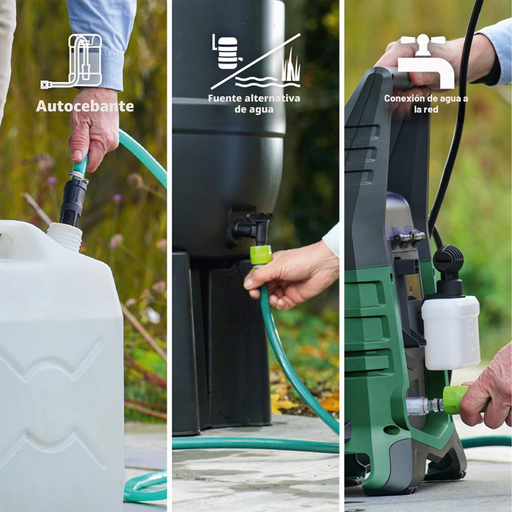 Bosch Juego de Hidrolimpiadora a batería UniversalAquatak 36V-100 | sin bat./carg., para limpiar en casa o fuera; sistema de 36 voltios; hasta 45 min de funcionamiento, kit de autosucción