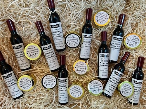 Pack Sacacorchos y Bálsamos para Personalizar con TU TEXTO - DETALLES BODA comunión bautizo Incluye Sacacorchos + Balsamos ROSA Hombre Mujer Bodas (20)