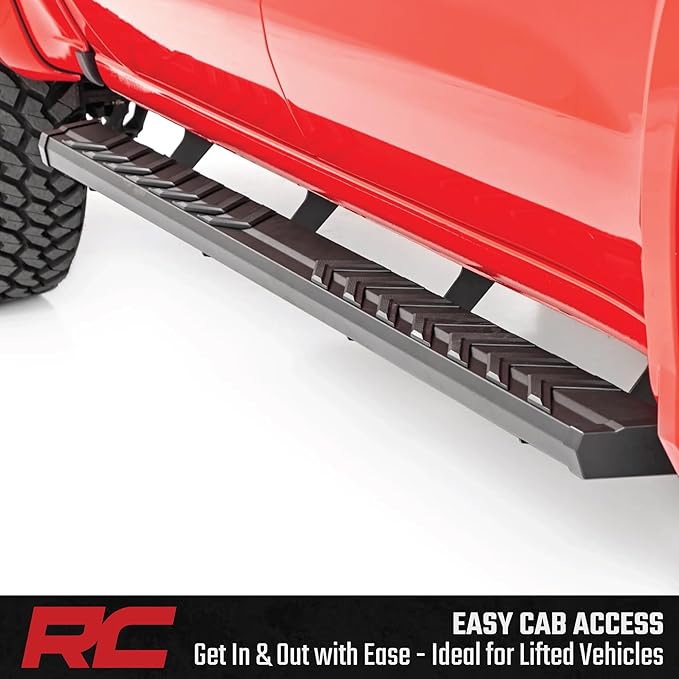 Estribos Rough Country BA2 para Chevy Silverado y GMC Sierra 2019-2026 miniatura 6