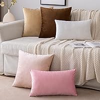 Vista 42 de EMEMA Paquete de 2 fundas de almohada de terciopelo, decorativas, cuadradas, suaves, sólidas, para sofá, dormitorio, silla o automóvil, 18 x 18 Gris