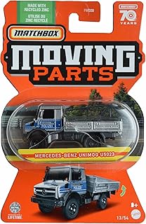 Matchbox Mercedes Benz Unimog U5023, Moving Parts 13/54 [Silver/Blue]