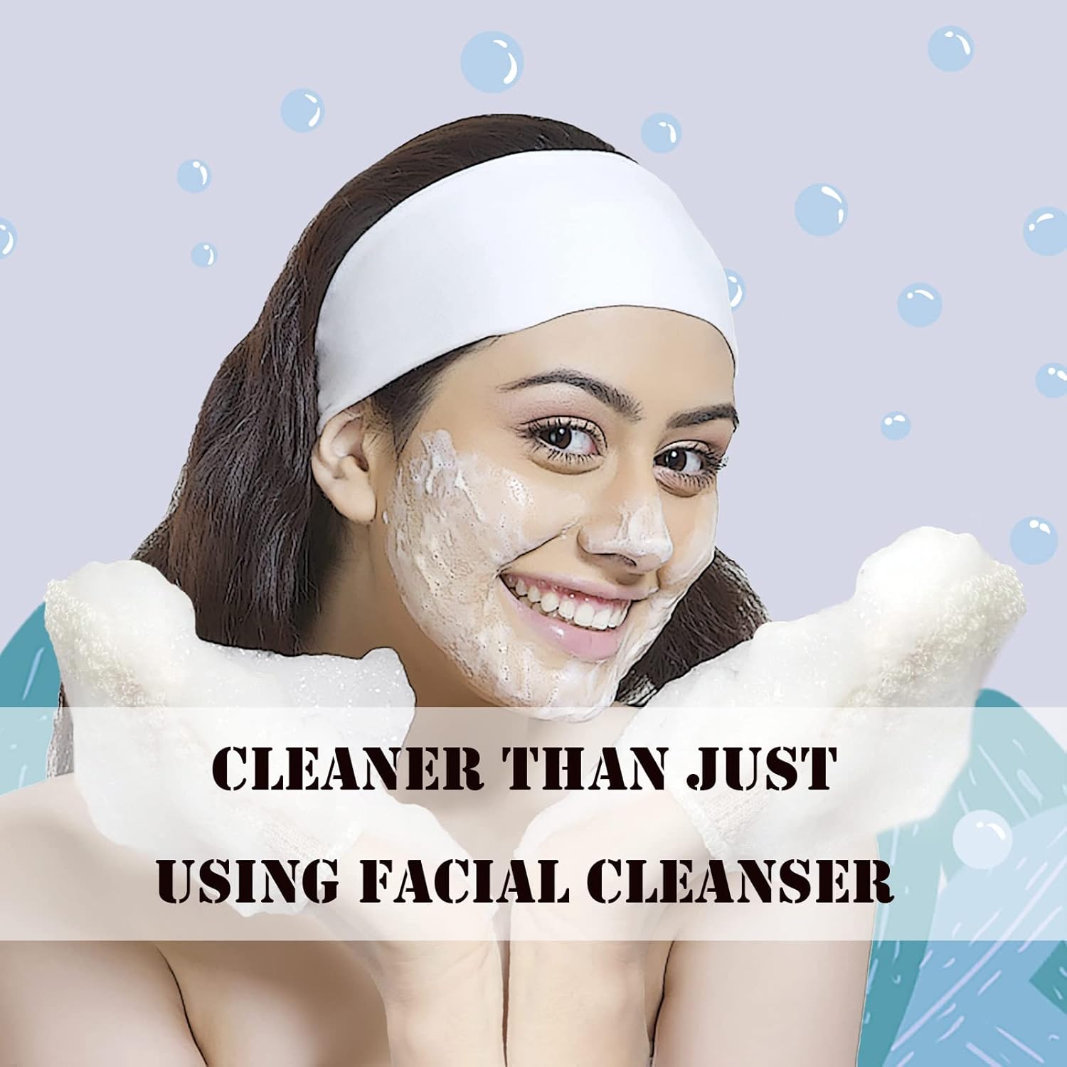 MIG4U 3 PCS Exfoliating Facial Scrubber Mitt, Face Cleanser Wash Mittens Exfoliator for Men & Women Dead Skin Cleaning Gloves - Image 7