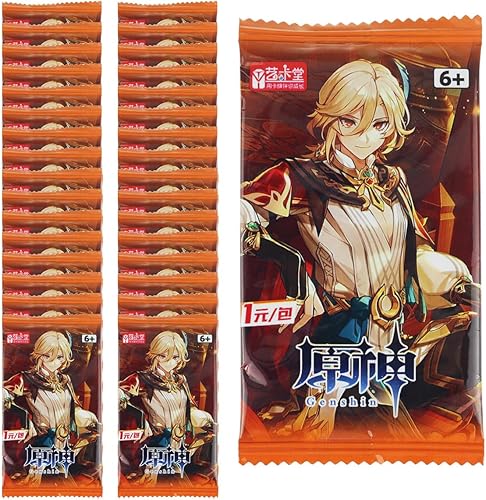 Miniatura 3 de TANOKAY Genshin Impact - Tarjetas coleccionables  Paquete de refuerzo importado  8 versión clásica (en caja de 36 paquetes)