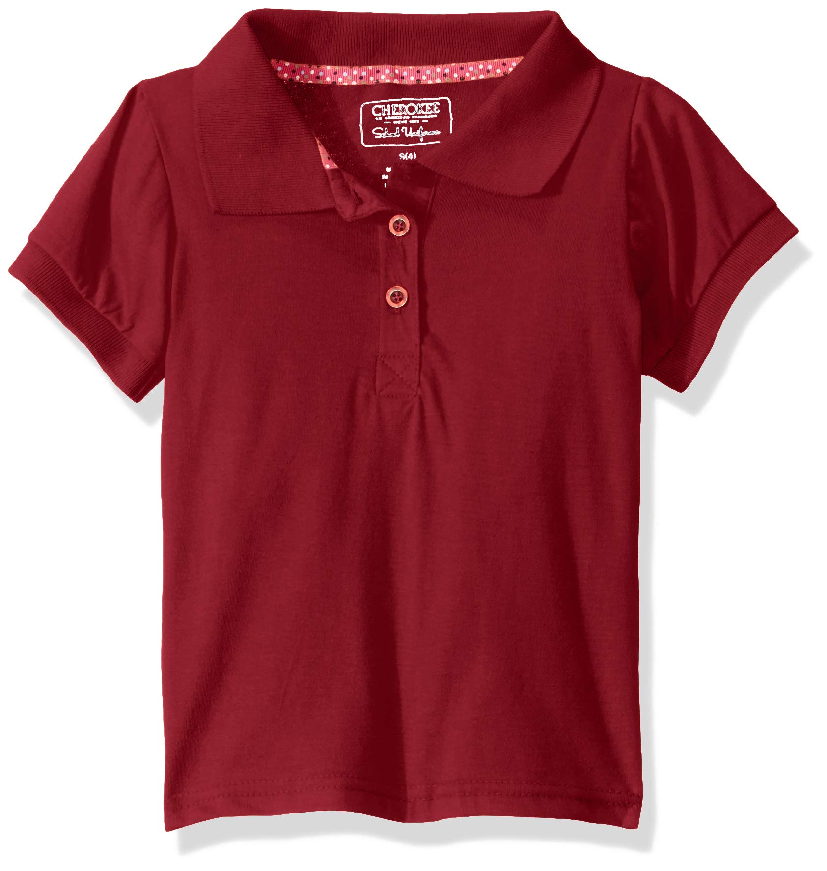 Cherokee Girls' Essential Jersey Top with Rib Collar and Cuffs