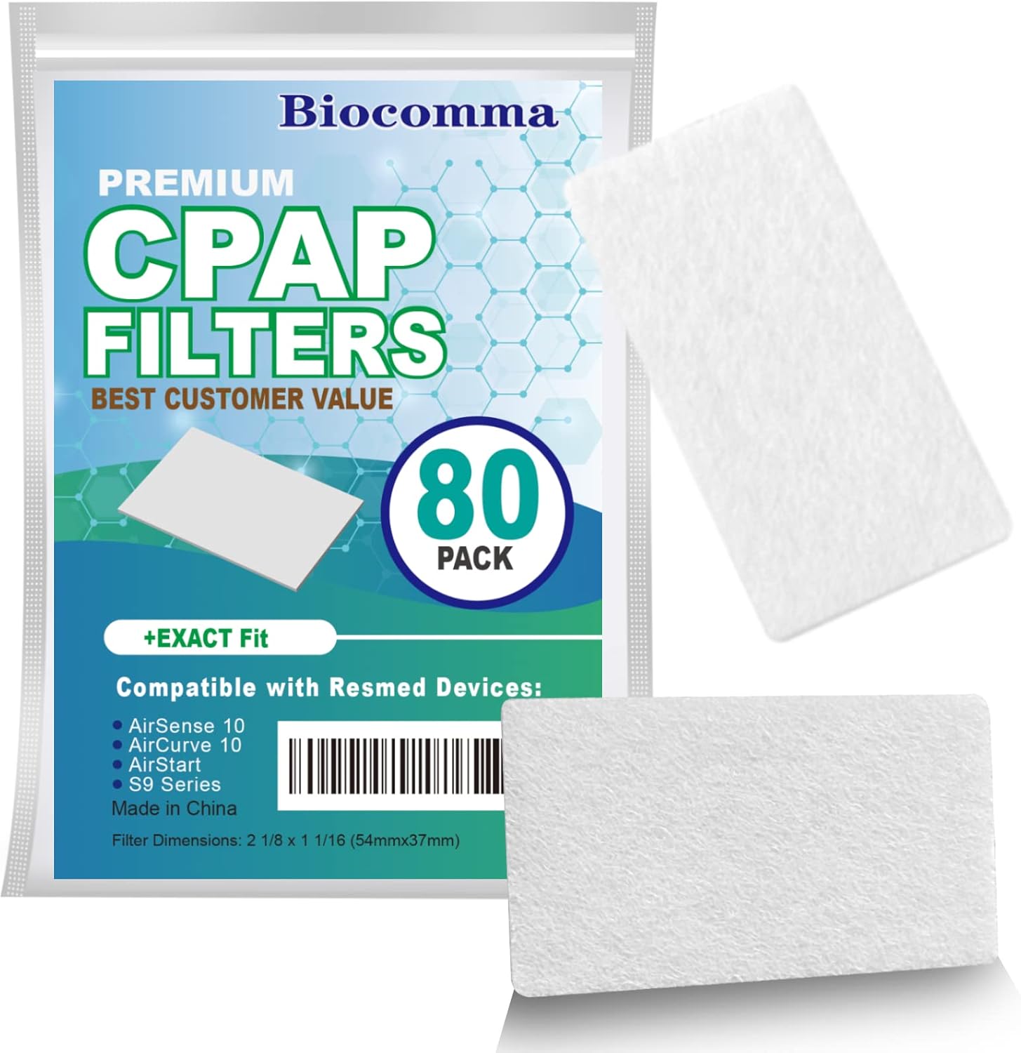 Disposable CPAP Filters Fits All ResMed Air 10, Airsense 10