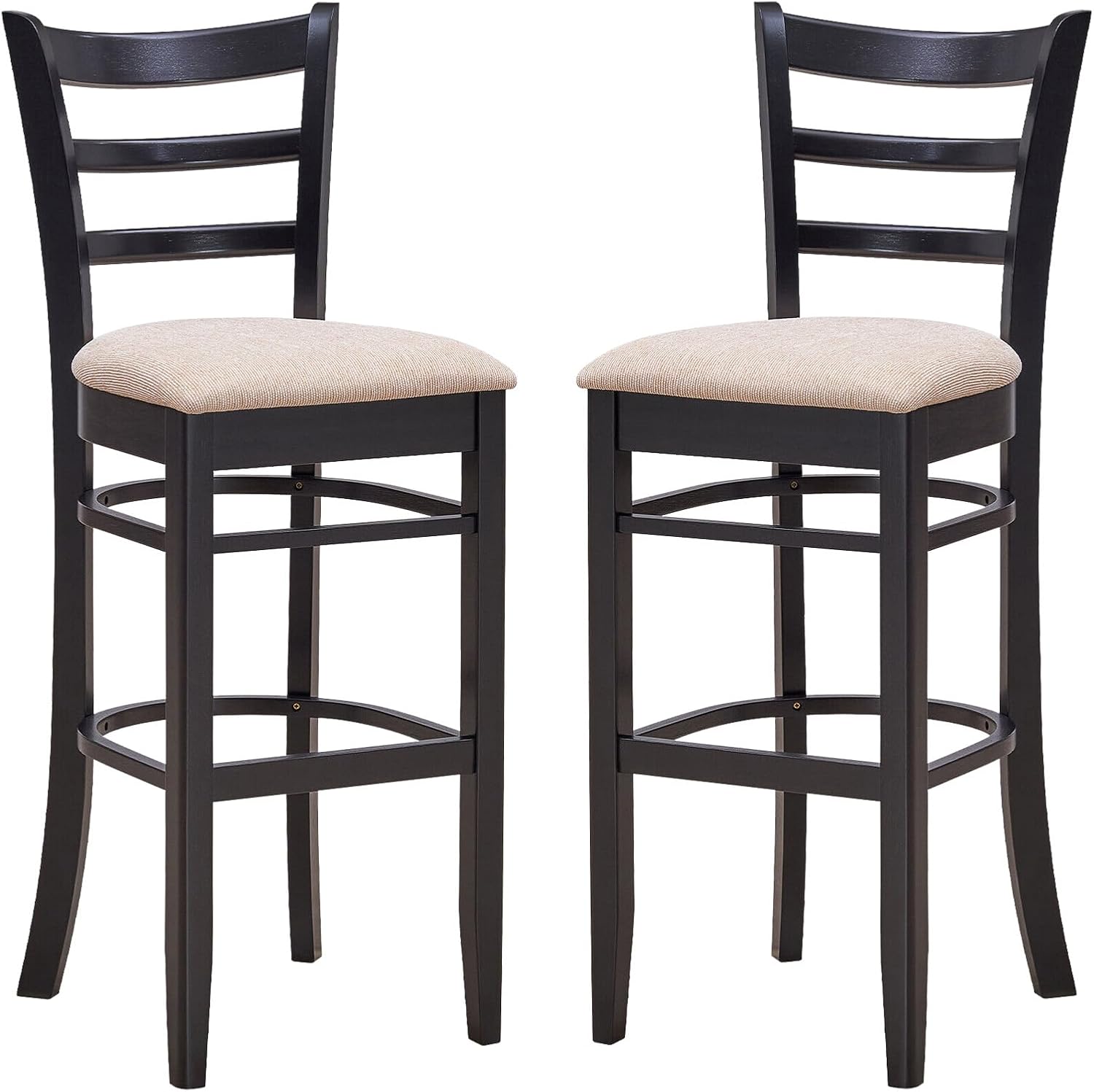 UJOYPAD Padded Seat Bar Chairs Set of 2,31 Inch Bar Height
