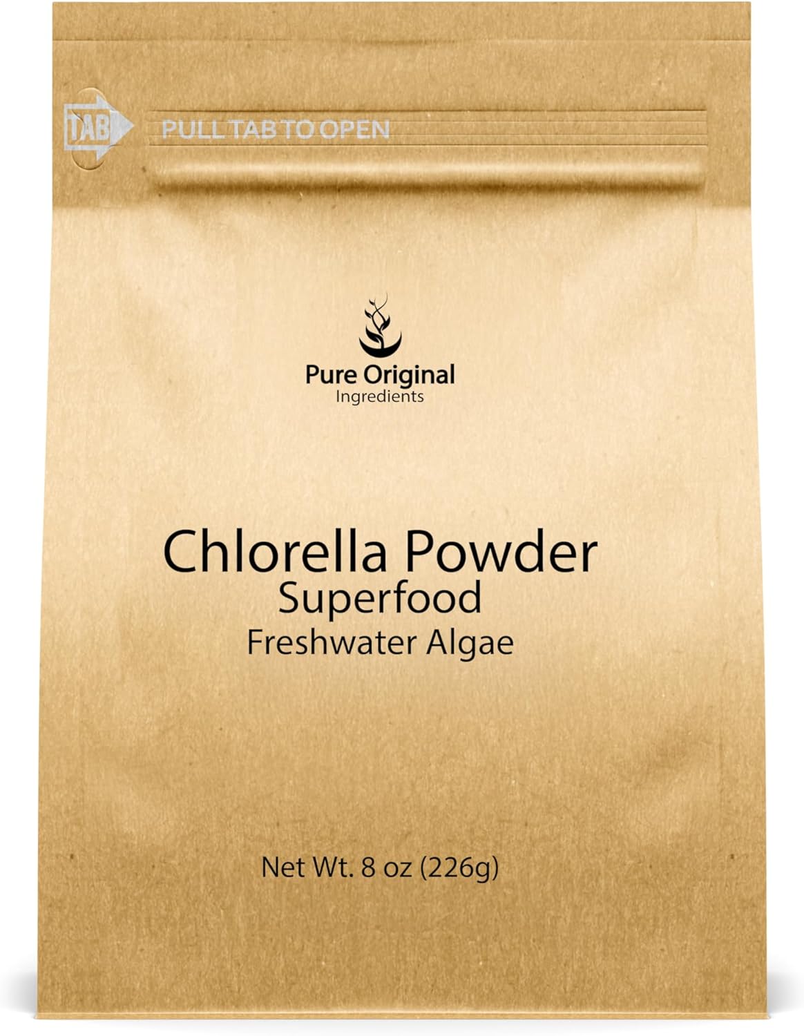 PURE ORIGINAL INGREDIENTS Chlorella Powder (2 lb) Superfood, Freshwater Algae, Natural