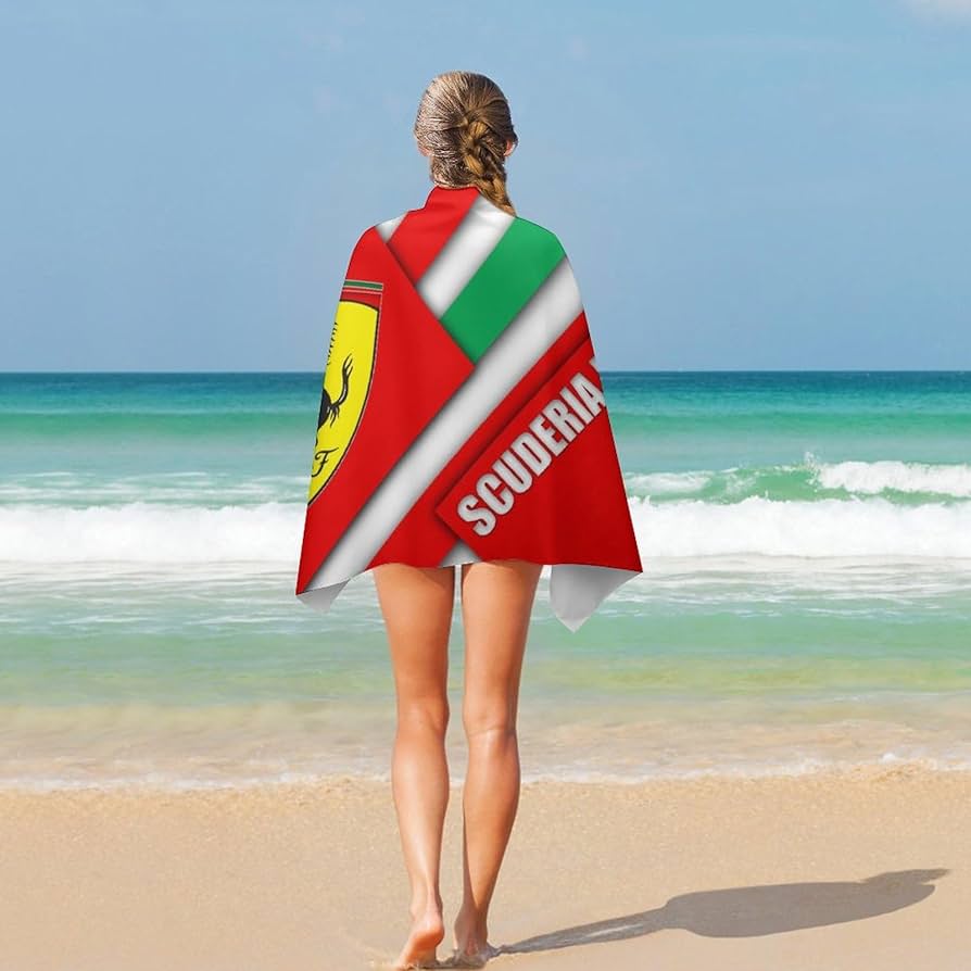 Amazon.co.jp: スクーデリア・フェラーリf1チーム バスタオル 大判