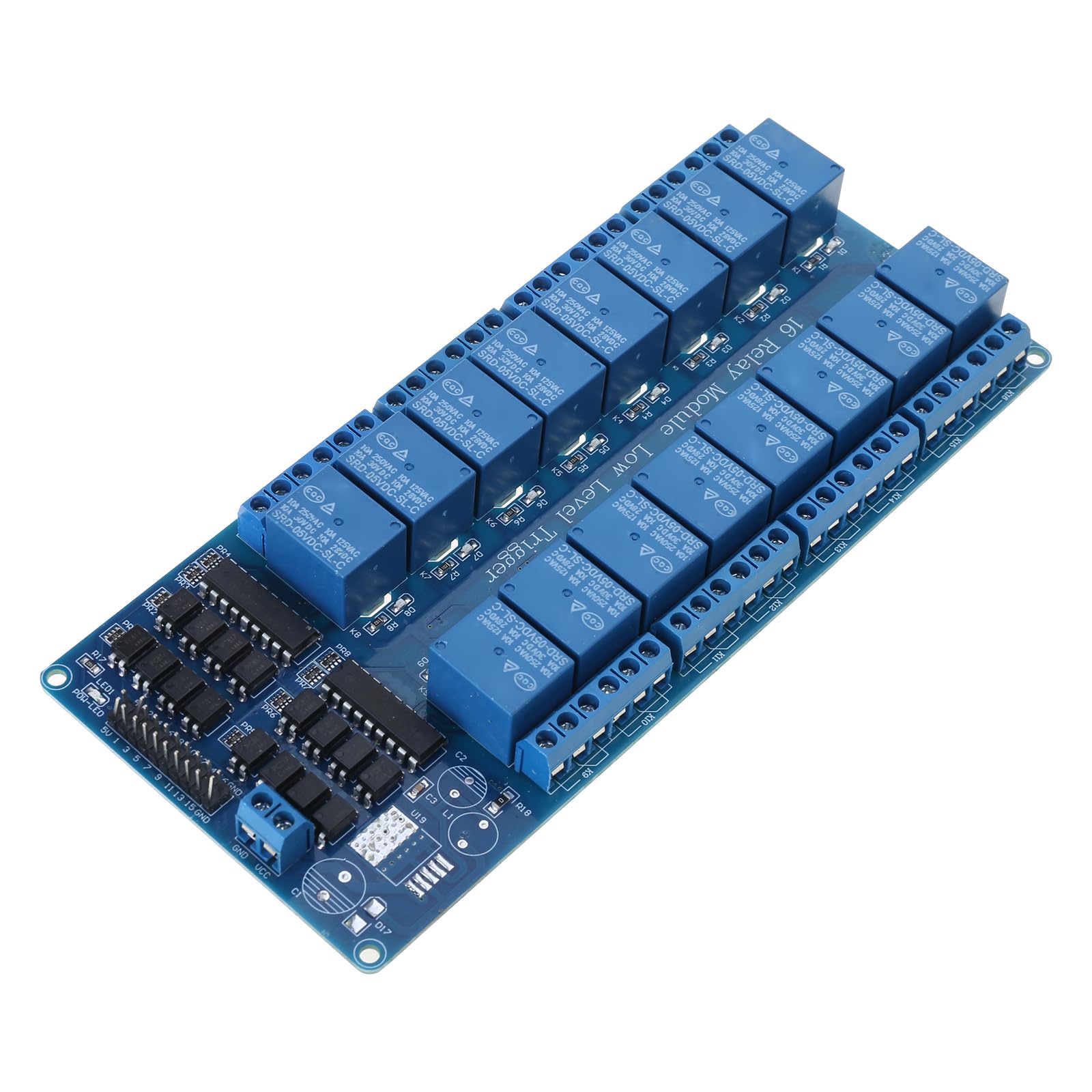 Modulo relè da 16 K, interfaccia microcontrollore, relè di potenza con scheda modulo optoaccoppiatore, domotica