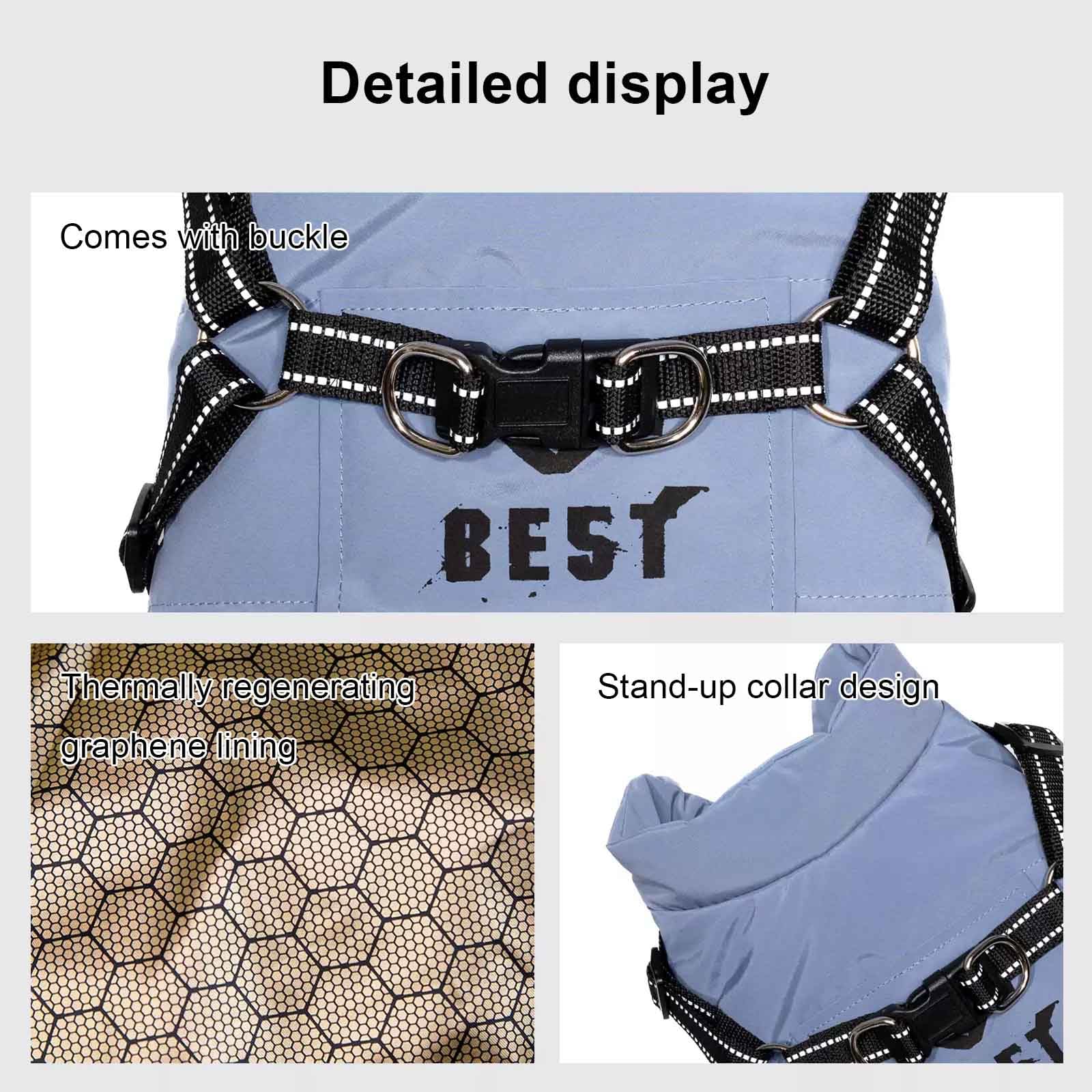 Abrigo para Perro Invierno, Chaqueta Impermeable para Perros, Chaqueta para Perros con Arnés, Chaleco Cálido para Pequeña Perro,Rosado,S