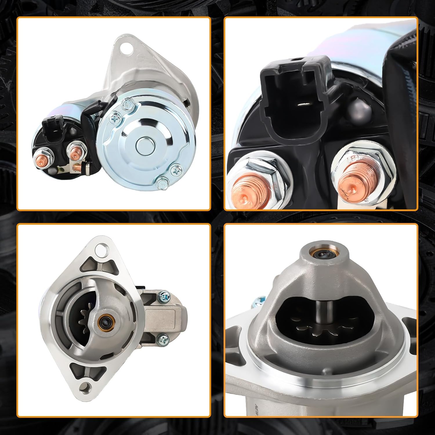 410-52207 Starter Motor Compatible with Toyota Corolla 1.8L 2003-2008, Matrix 1.8L 2003-2008, Pontiac Vibe 1.8L 2003-2008 Replace 28100-0D080 28100-22090 428000-0340