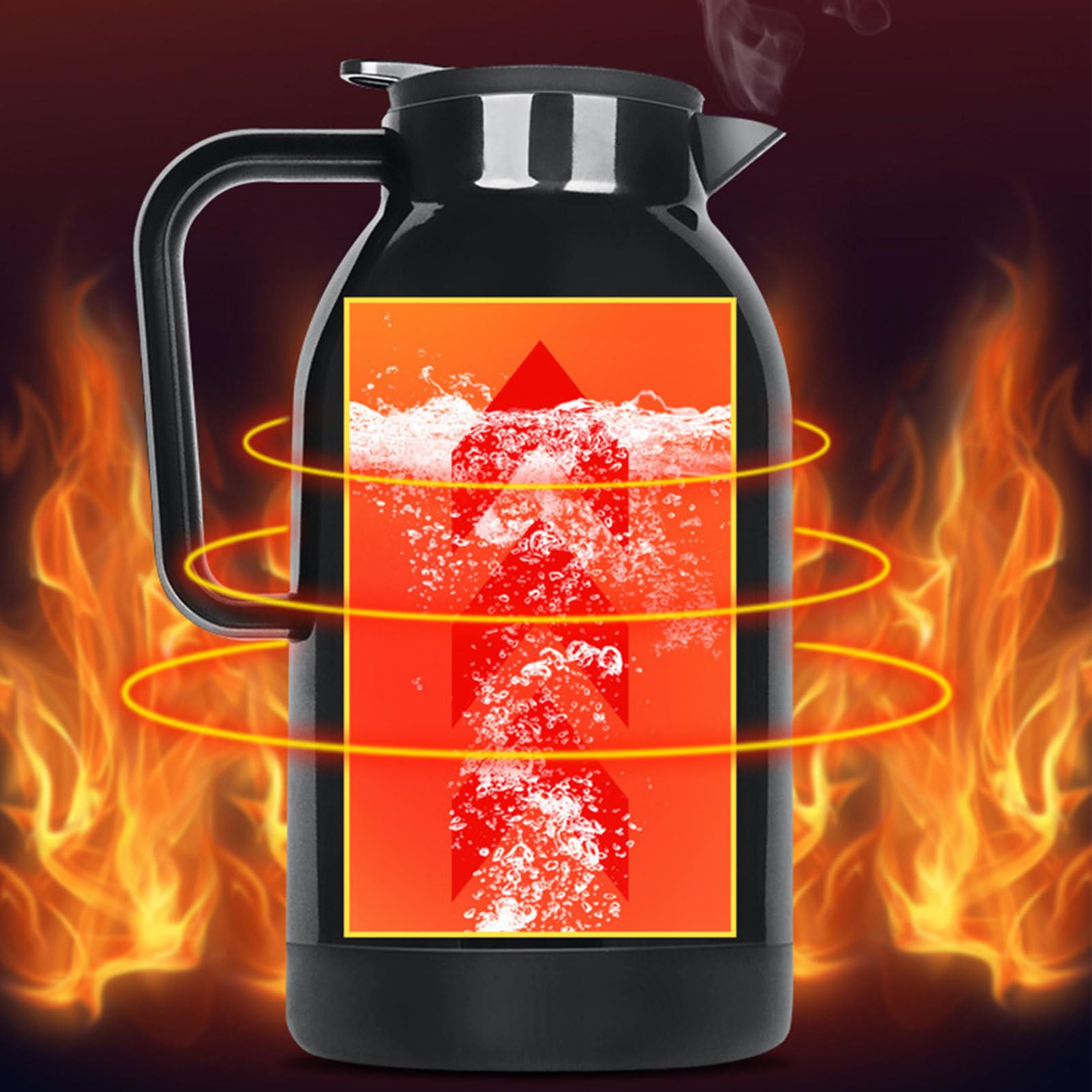 Bollitore per auto, riscaldamento da 1150 ml, con mantenimento al caldo | scaldabagno per tè e caffè in viaggio, per tè, caffè, latte, viaggi, viaggi a casa e lavoro, campeggio, uscite in