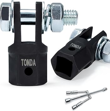 TONDA Scissor Jack Drill Adapter and 4 Way Lug Wrench