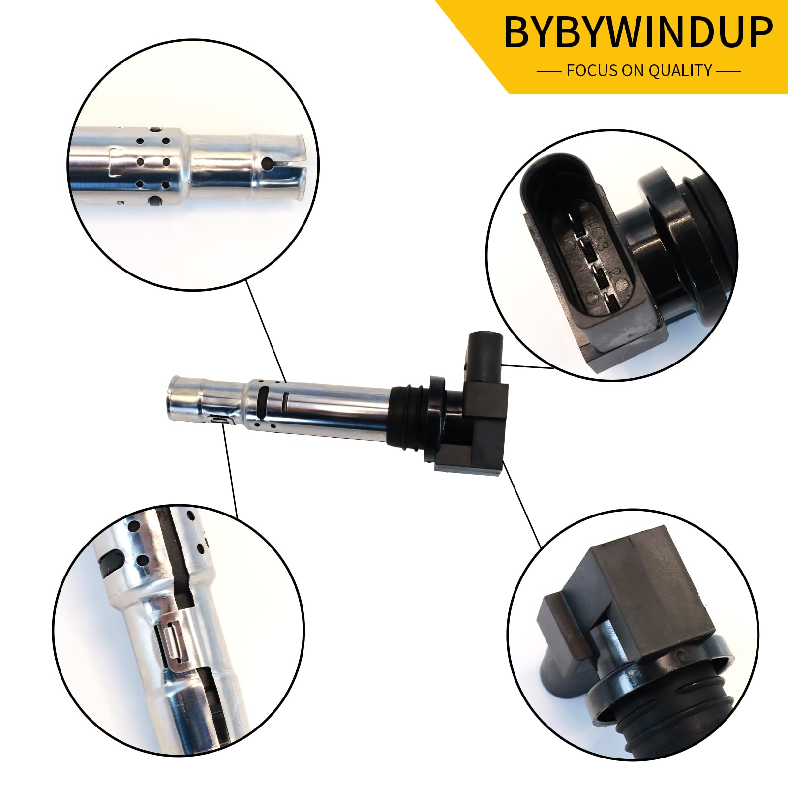 Pacchetti di bobine di accensione Upgrade x4 compatibili con A2 A3 Leon Ibiza Altea Octavia Fabia Superb Polo Golf Passat Sostituzione per 036905715G U5002