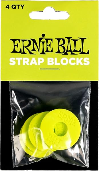 Amazon _ 【正規品】 ERNIE BALL 5622 落下防止 ストラップ・ブロック STRAP BLOCKS グリーン _ エレキギターストラップピン _ 楽器・音響機器