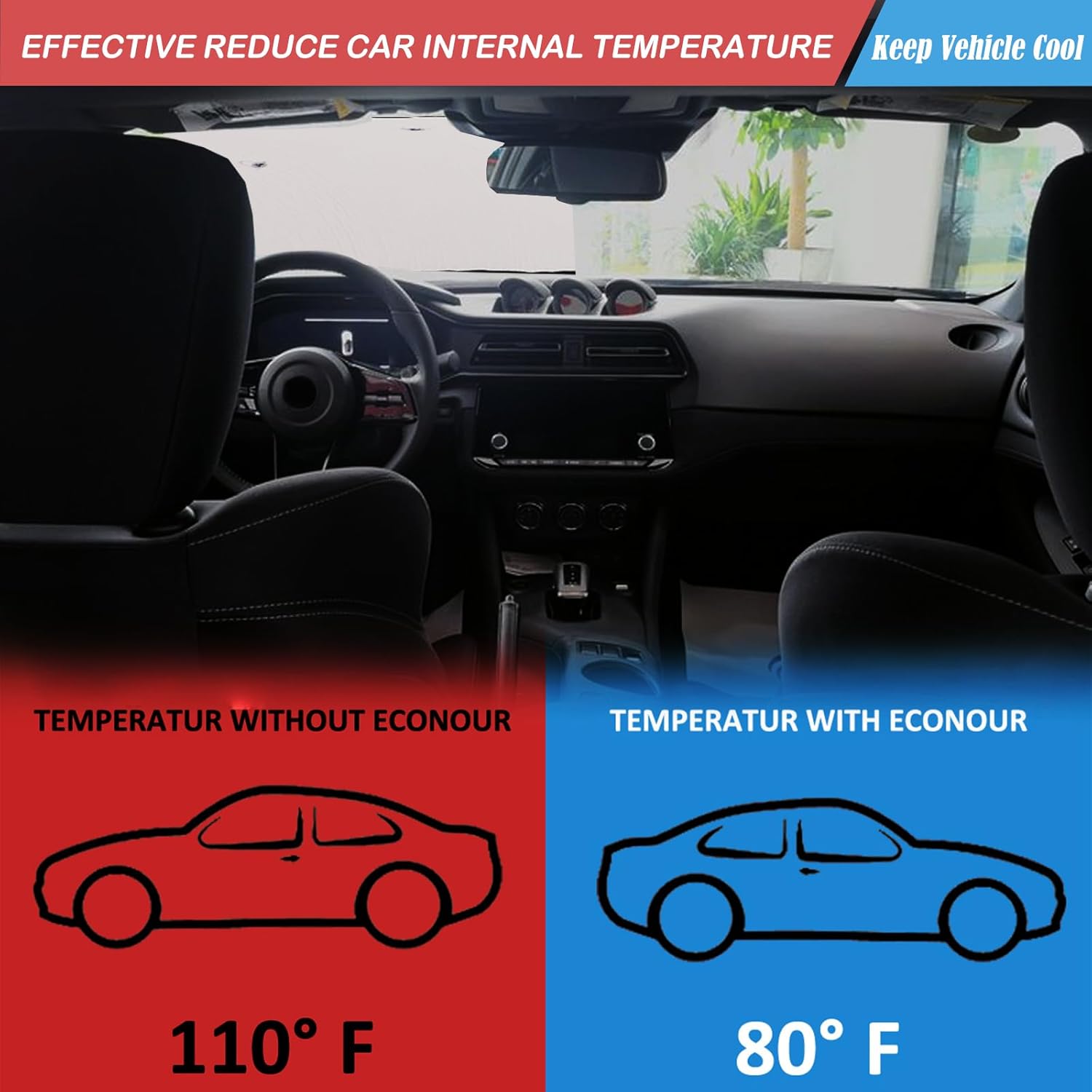 The Original Windshield Sun Shade Compatible with Nissan 400Z 2023 2024 Car Windshield Reflective Sunshade Protector Sun Shade Accessories (Silver, Reflective Aluminum Foil)