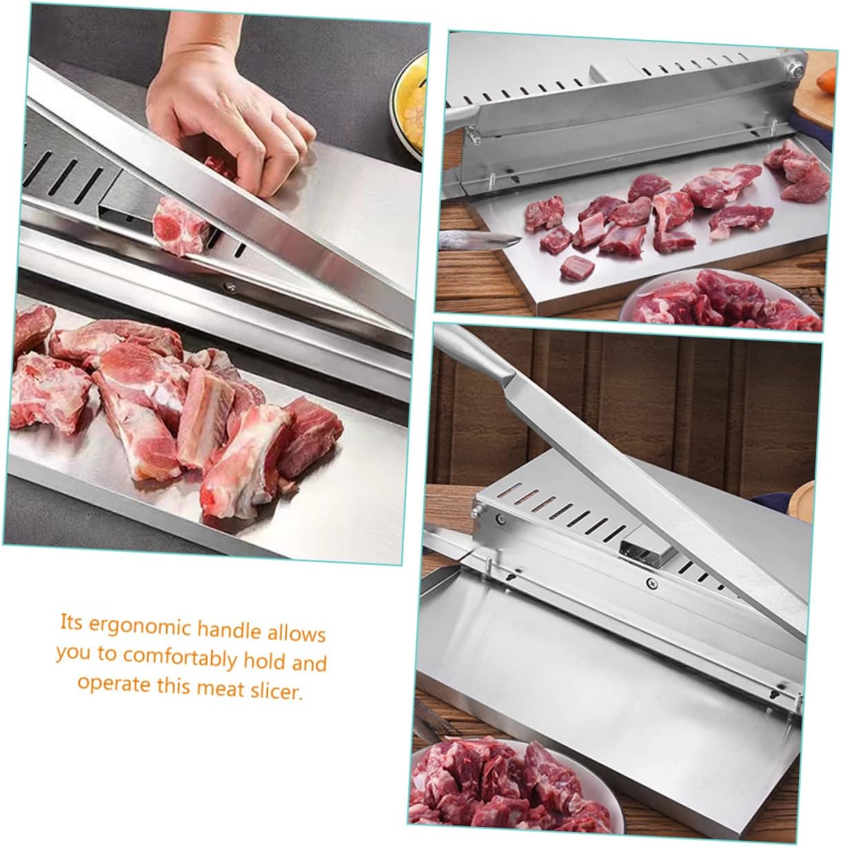 Luxshiny Multipurpose Meat Slicer Electric Chopper for Ribs Chicken Beef Fish Vegetable