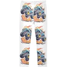 Boccsty Onster Truck Fire Girls Leggings Kids Yoga Pants Dance Active Tights 4T