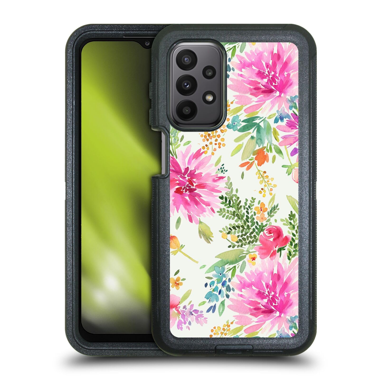 Étui Samsung Galaxy A23 antichoc protège écran motif floral Ninola - 8