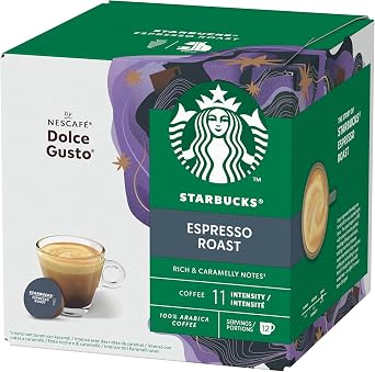 NESCAFE Dolce Gusto Starbucks Espresso Dark Roast Coffee Pods x12 Pack of 1