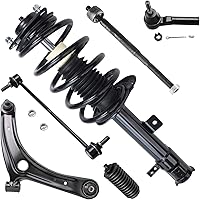 Vista 108 de Detroit Axle - Kit de extremo delantero para Chrysler 300 Dodge Charge 2011-2018 Challenger, 2 brazos de control traseros inferiores, 2 barras