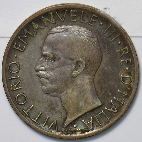 Moneda Coleccionable Italia 1927 5 Lire Eagle animal 193340