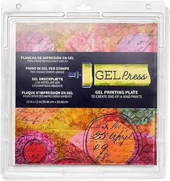 Gel Press Monoprinting Gelli Plate - (Size: 12 X 12) - 10803 | Top Gel Printing Plate for Arts & Crafts