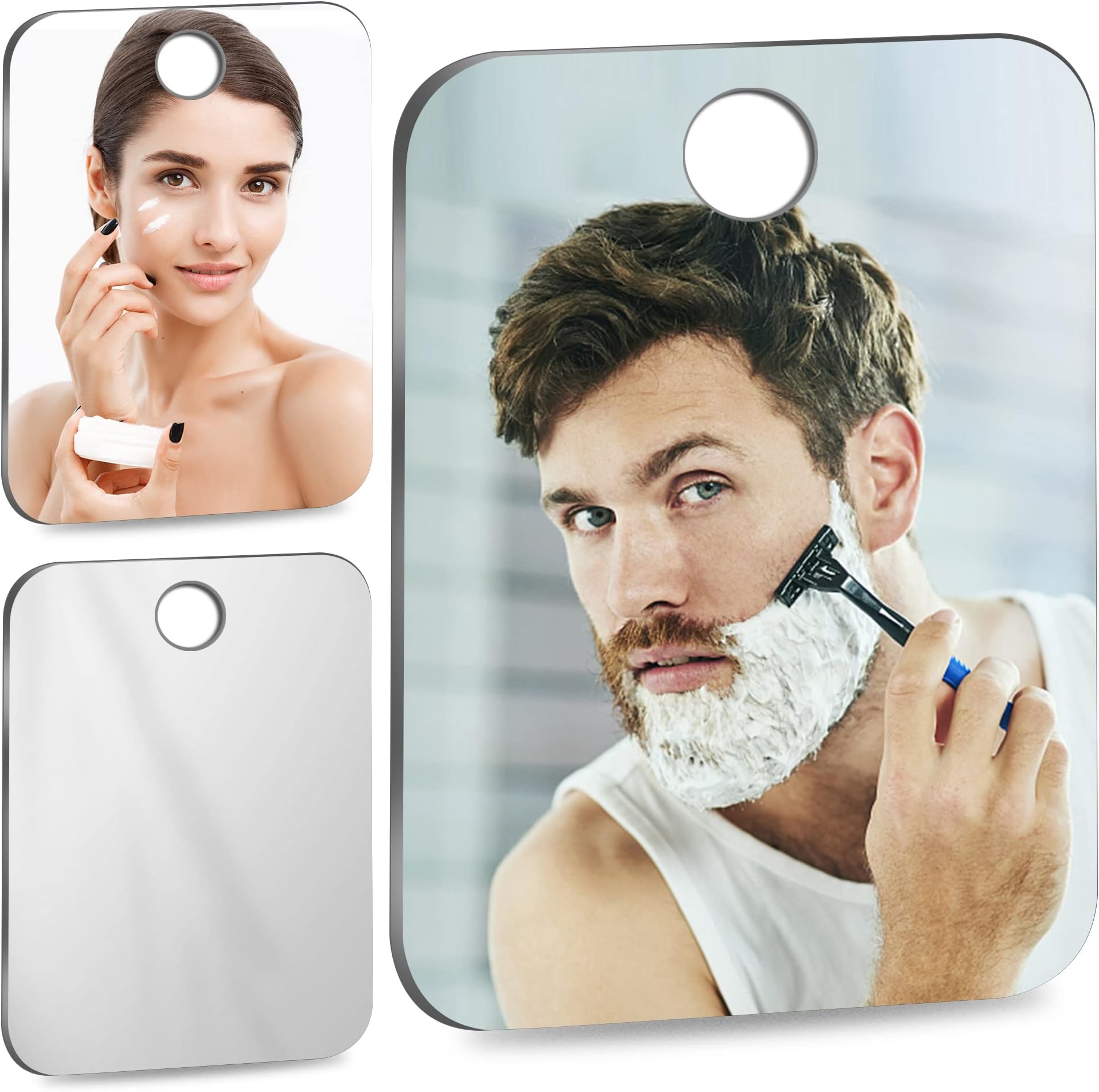 The Shave Well Company AntiFog Shaving Mirror for Travel Fogless