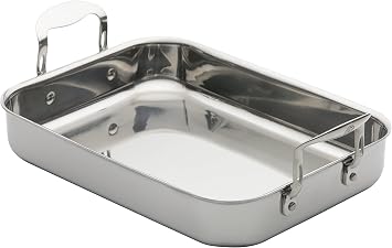 ProWare Stainless Steel Tri-Ply 35cm Roasting Pan Induction Compatible