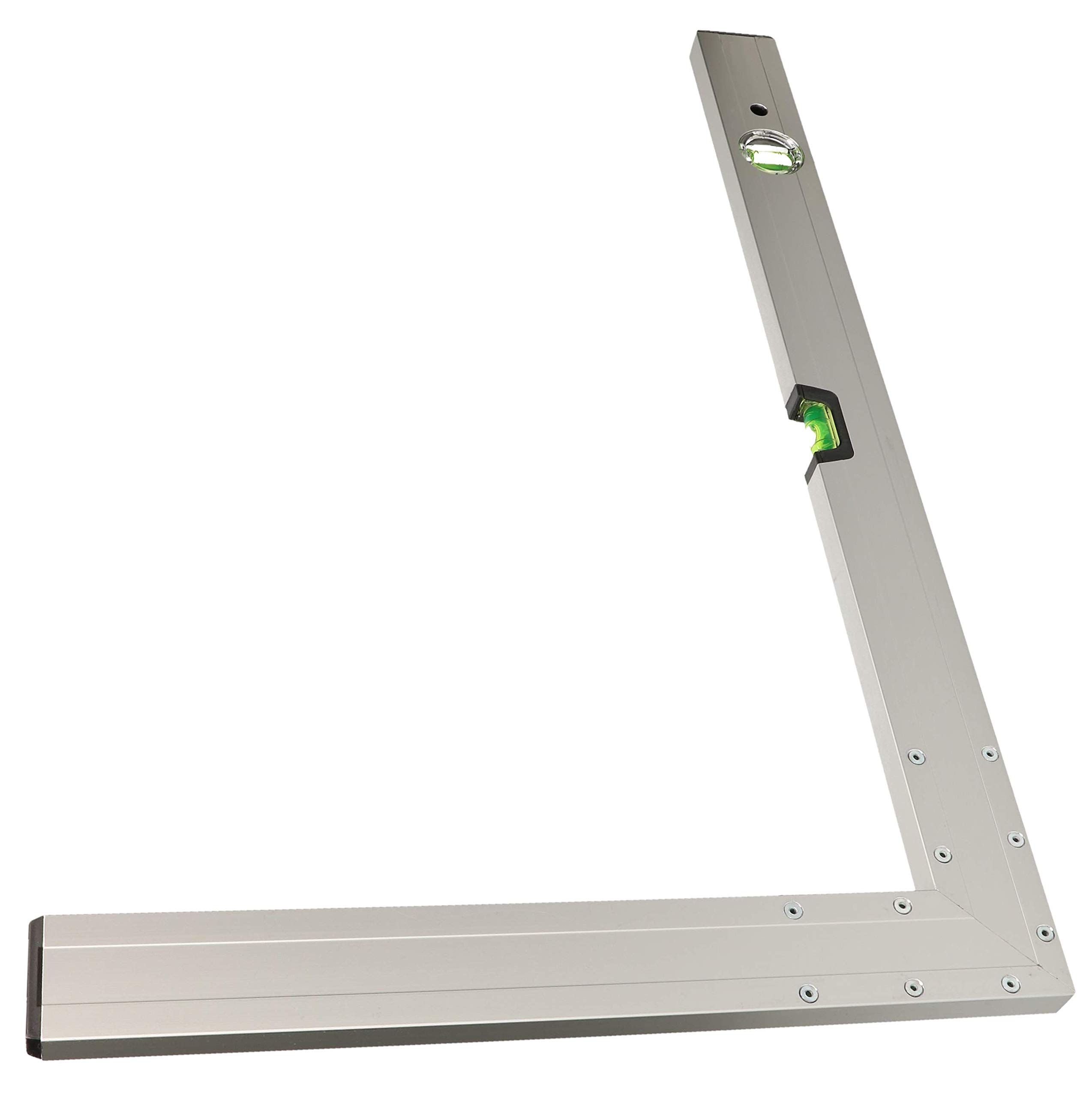 KOTARBAU® Angle de construction 60 x 40 cm avec niveau à bulle pour compenser les travaux de construction