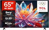 TCL 65T6C 65” QLED 4K HDR TV, Fire TV (Téléviseur Intelligent avec Dolby Vision et Atmos, HDR10+, Appuyez et Demandez à Alexa) - 1