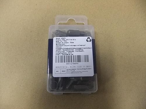 Miniatura 5 de PH1 - Juego de puntas de destornillador, Phillips #1 Brocas hexagonales de 14" (longitud 1", paquete de 25)