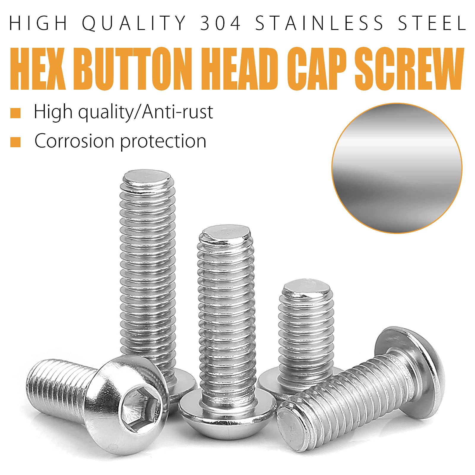 Stainless Steel Screw & Bolt Assortment Kit - 197 Pieces -4