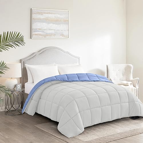 Miniatura 3 de Homelike Moment Edredón ligero para todas las estaciones, tamaño King, relleno de edredón alternativo con pestañas en las esquinas, manta de cama de